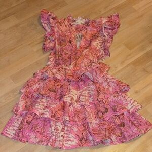 Ulla Johnson Pink Floral Dress